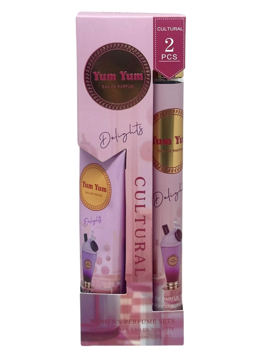 Kit Perfume y crema de manos yum yum cultural